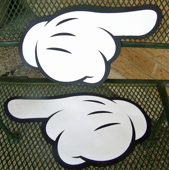 Minnie Mouse Hands Template Lovely White Gloved Hands Pointing for Directions to Your event or