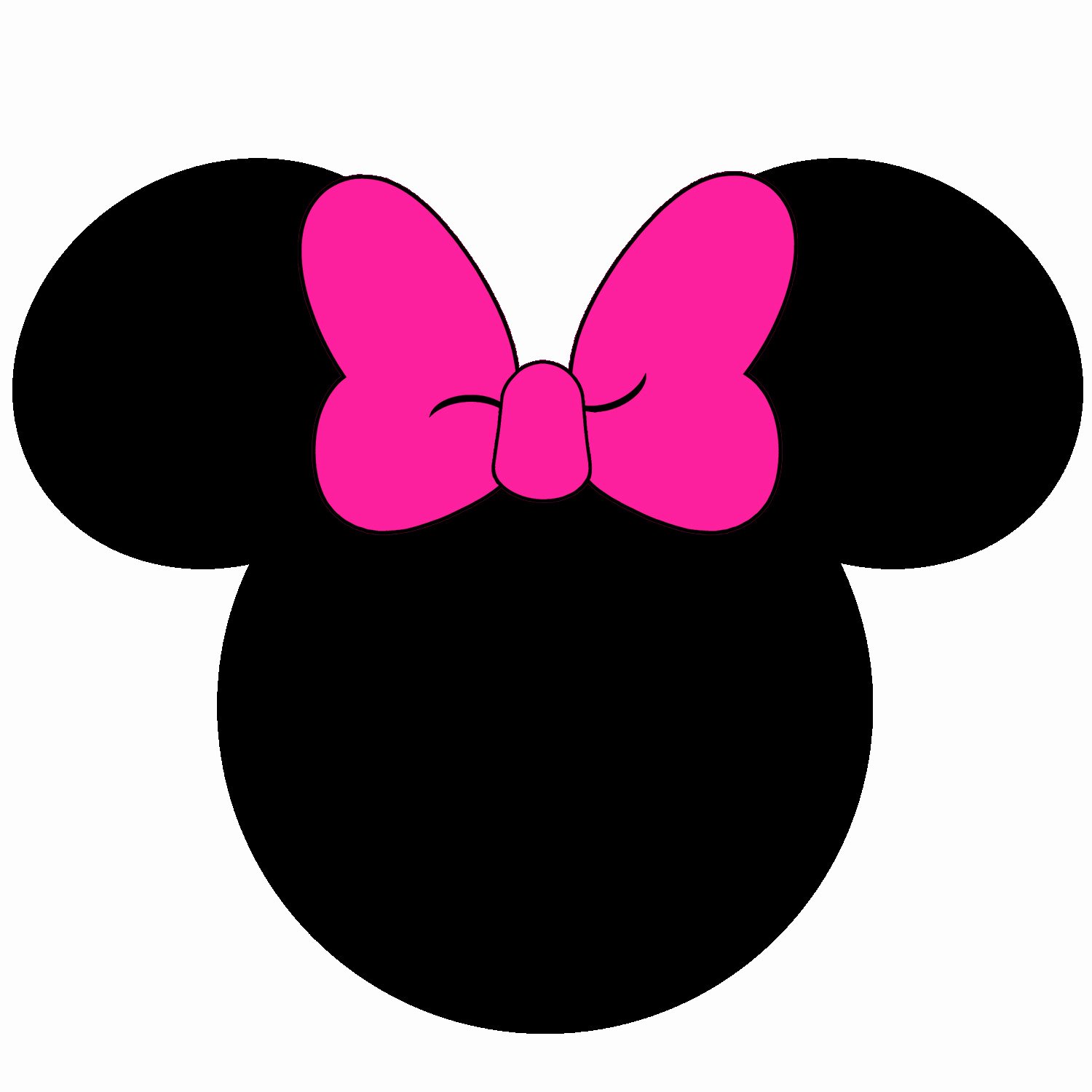 Minnie Mouse Head Silhouette Printable Awesome Minnie Mouse Head Silhouette at Getdrawings