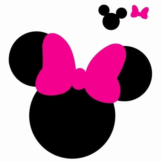 Minnie Mouse Head Silhouette Printable Unique Mickey Mouse Ears Svg Set