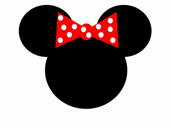 Minnie Mouse Head Silhouette Printable Unique Minnie Mouse Head Templates Clipart Best