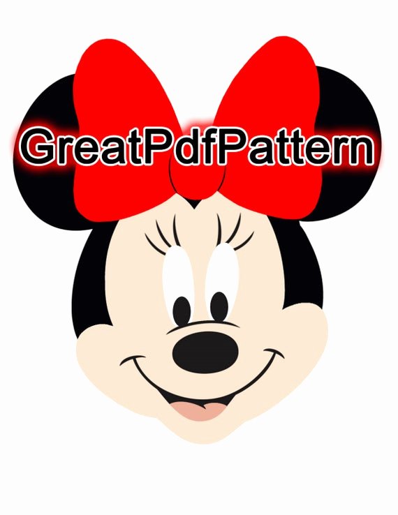 Minnie Mouse Template Pdf Beautiful Mickey and Minnie Mouse Pdf Pattern Felt Pattern Plush