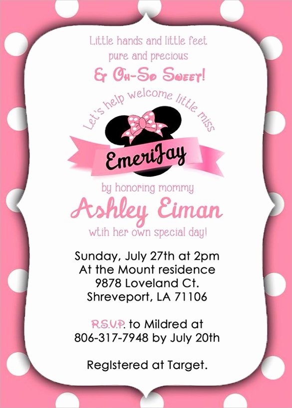 Minnie Mouse Template Pdf Beautiful Mickey Mouse Invitation Template Free Download