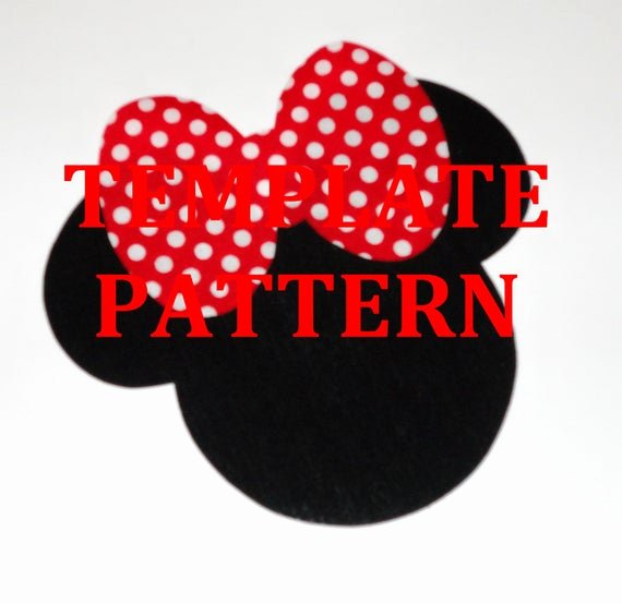 Minnie Mouse Template Pdf Best Of Applique Pdf Template Pattern Ly Big Bow Minnie