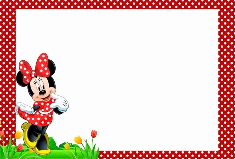 Minnie Mouse Template Pdf Best Of Minnie Mouse Invitation Template