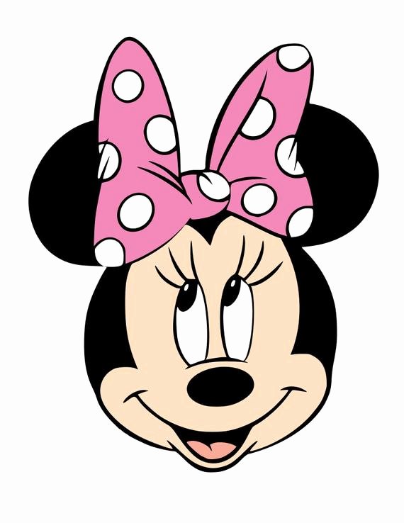 Minnie Mouse Template Pdf New Mickey and Minnie Mouse Faces Svg Pdf Png and Dxf Files