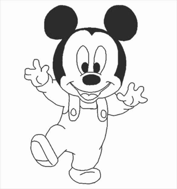 Minnie Mouse Template Pdf Unique Mickey Mouse Coloring Page 20 Free Psd Ai Vector Eps
