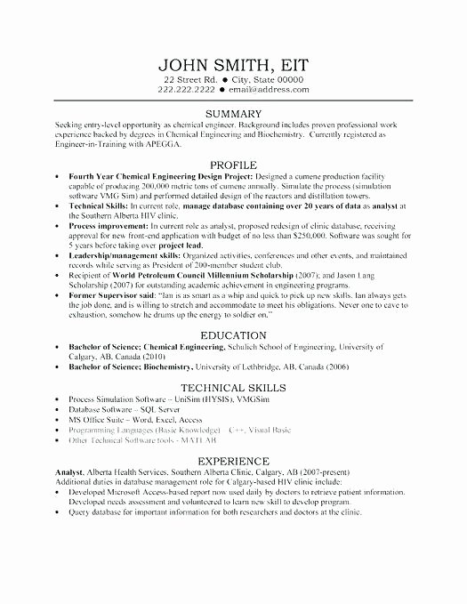 Mis Job Description Elegant Sample Resume for Entry Level Data Scientist