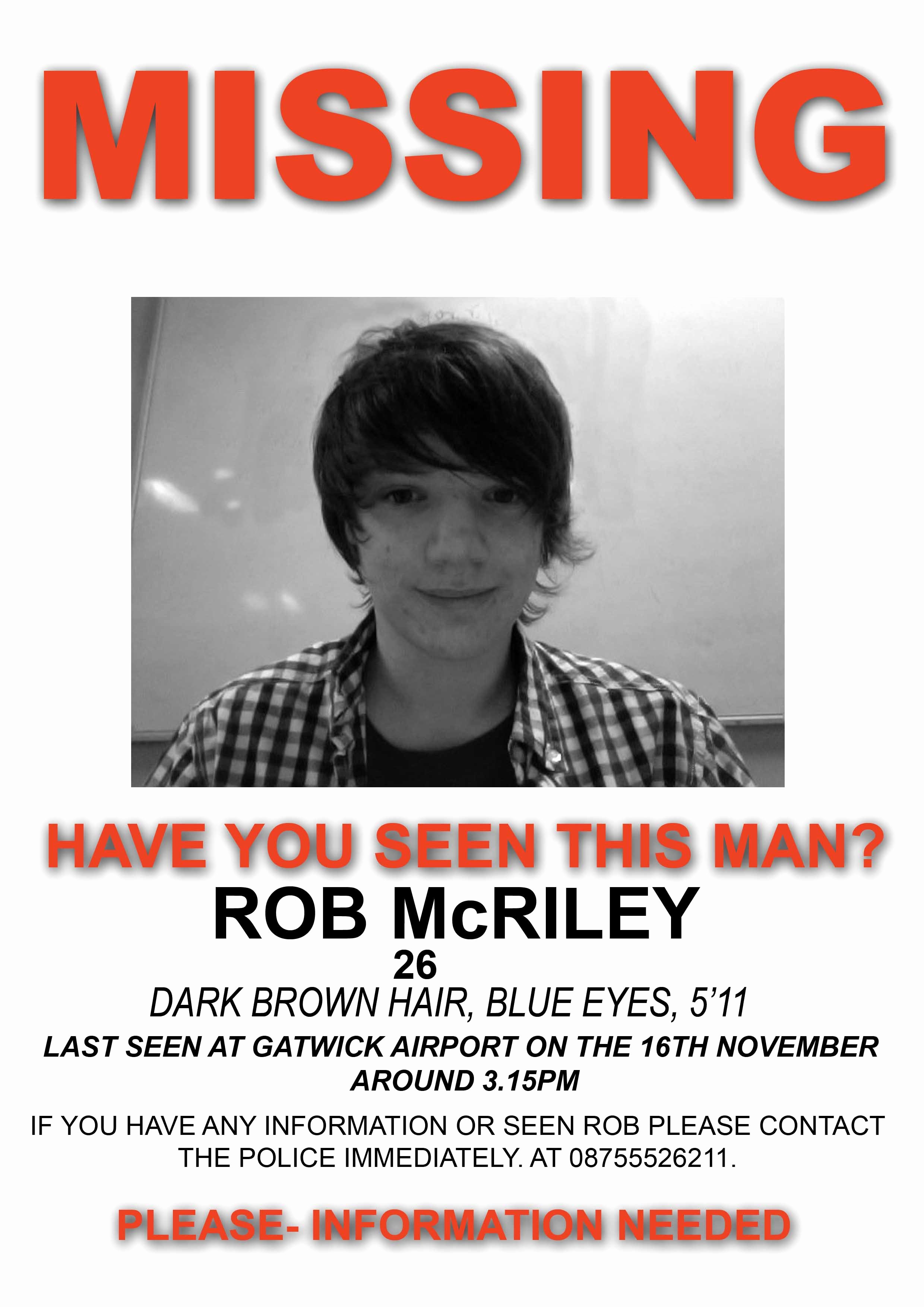 Missing Person Flyer Template Fresh Creating A Missing Poster for Rob Mcriley Post 1