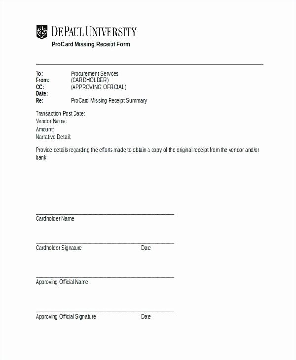 Missing Receipt form Template Awesome Free General Affidavit form Pdf Template