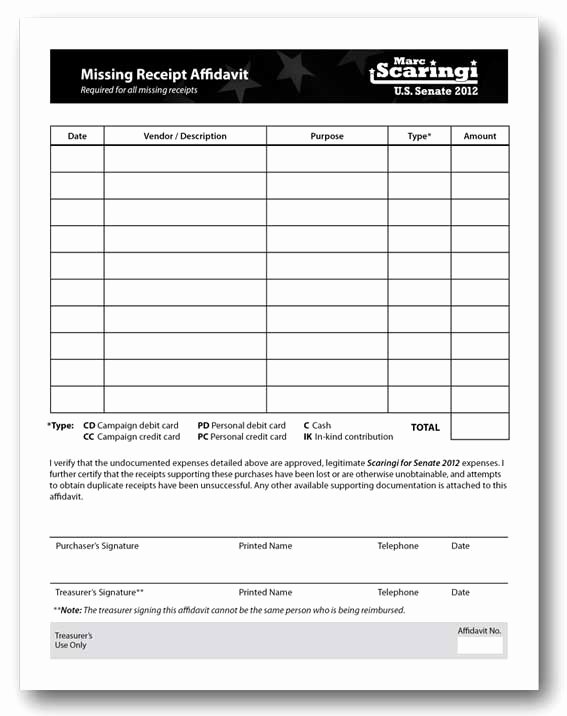 Missing Receipt form Template Lovely form Design