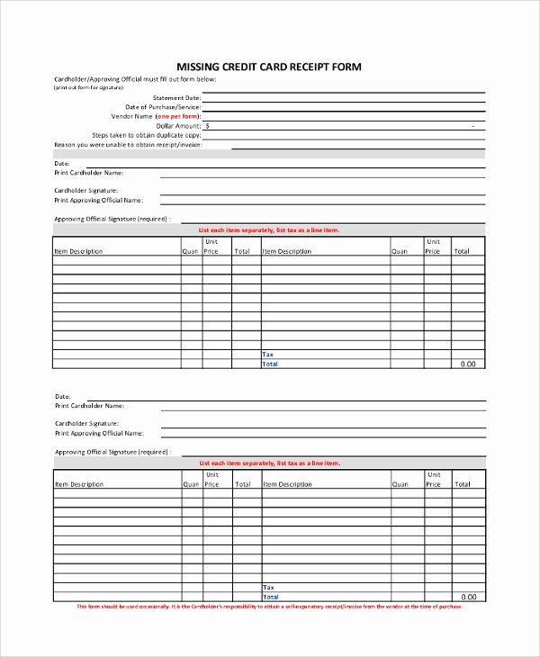 Missing Receipt form Template New Sample Receipt 41 Examples In Pdf Word