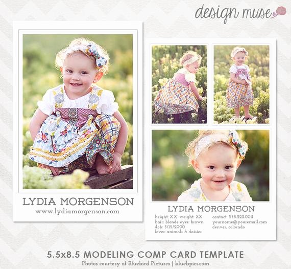 Model Comp Card Template Awesome Model P Card Template for Professional Graphers