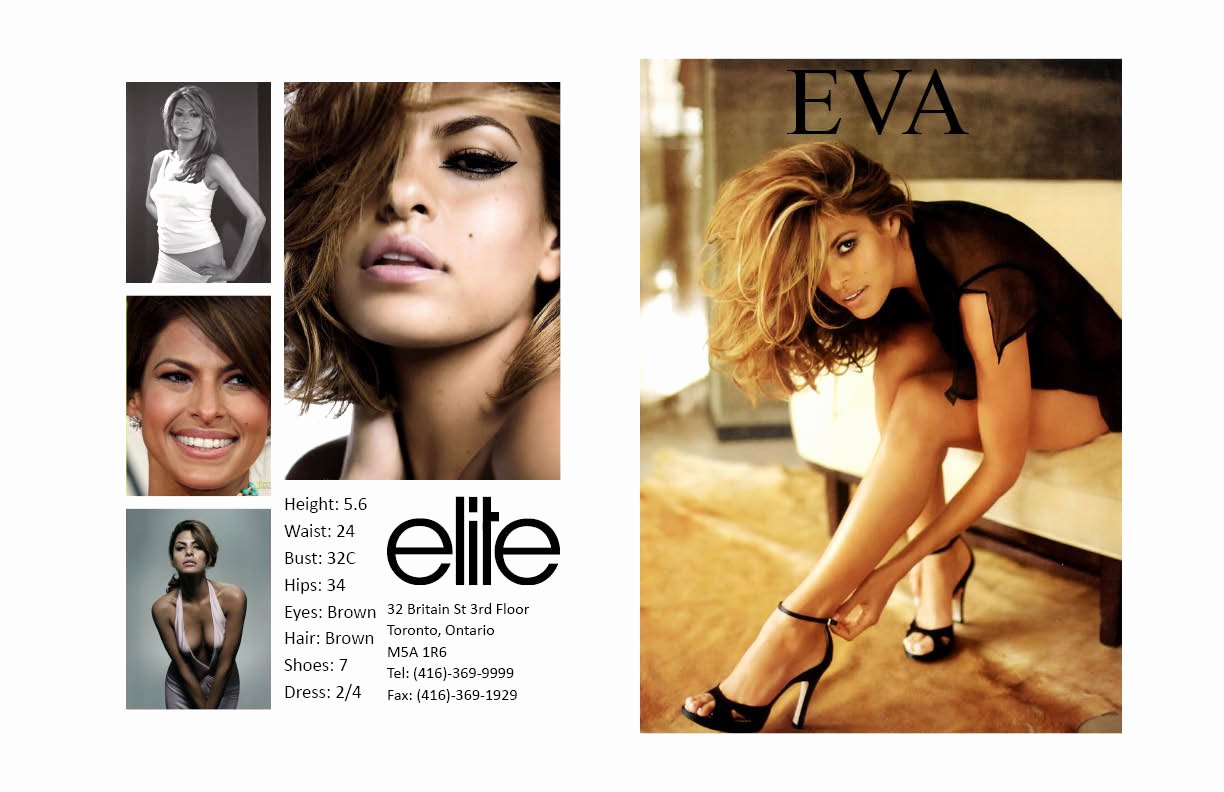 Model Comp Card Template Beautiful Nicole Camposeo S Portfolio Eva Mendes P Card