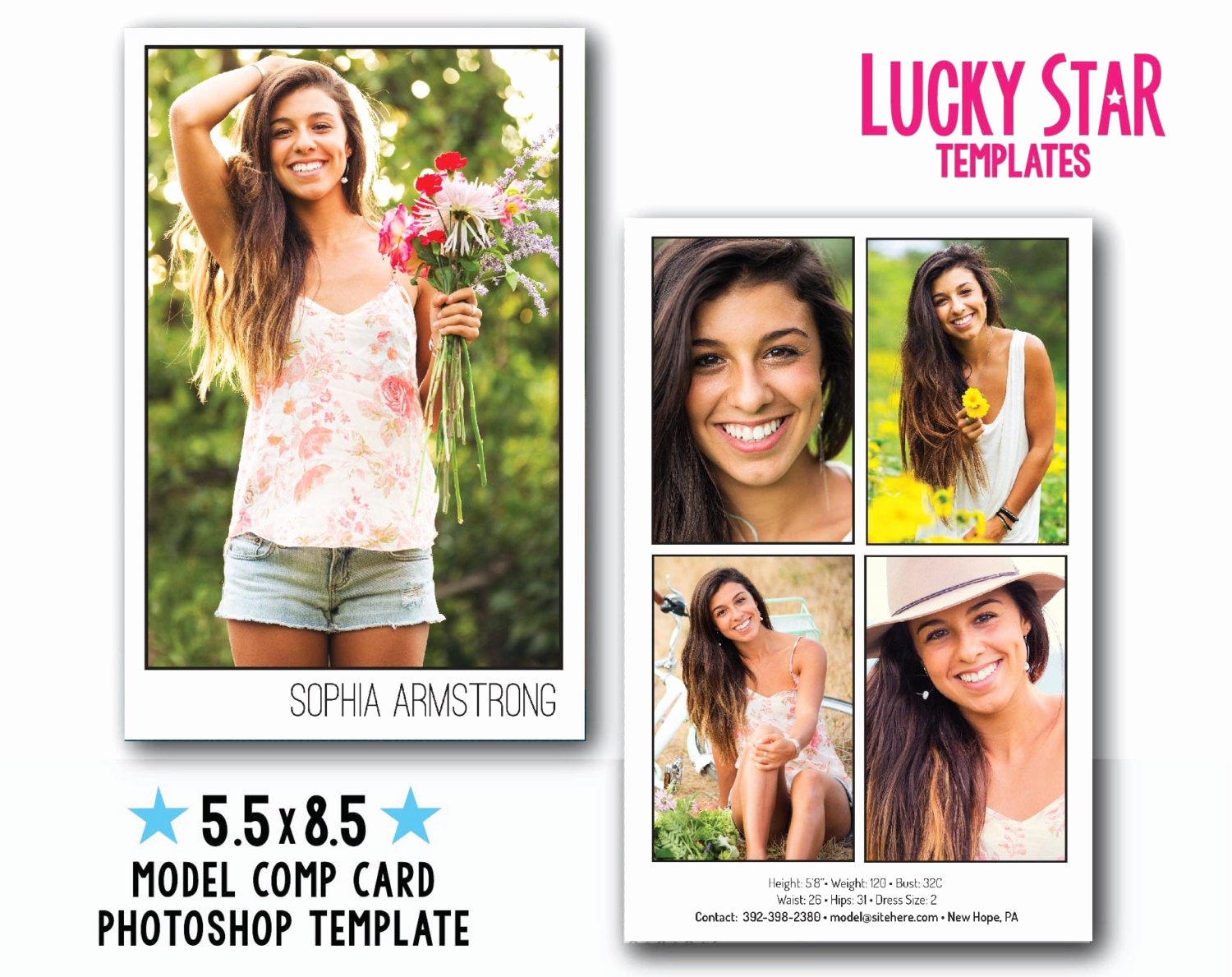 Model Comp Card Template Lovely Customizable Digital Model P Card Power Portraits