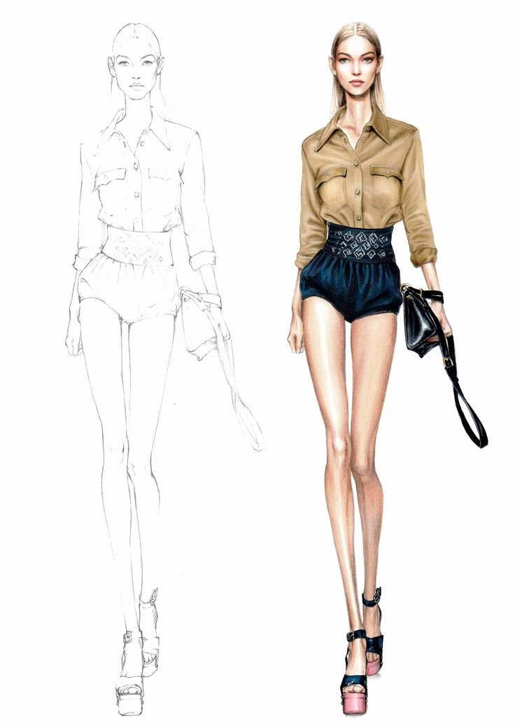 Model Sketch Template Unique 17 Best Ideas About Drawing Fashion On Pinterest