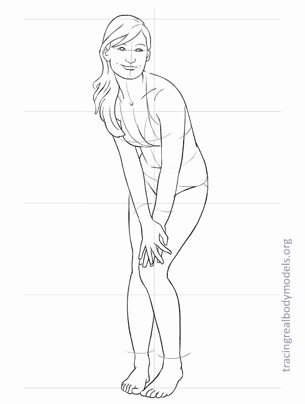 Model Sketches Template Awesome Tracing Real Body Models