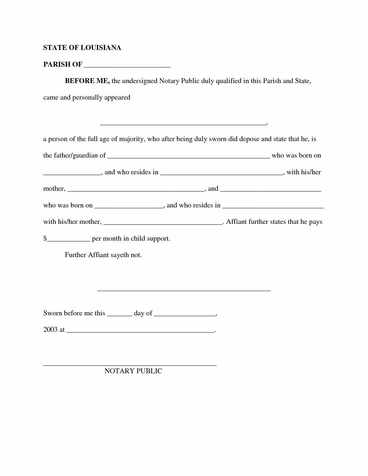 Modification Of Child Support Letter Samples Elegant Best S Of Notarized Letter format for Child Support