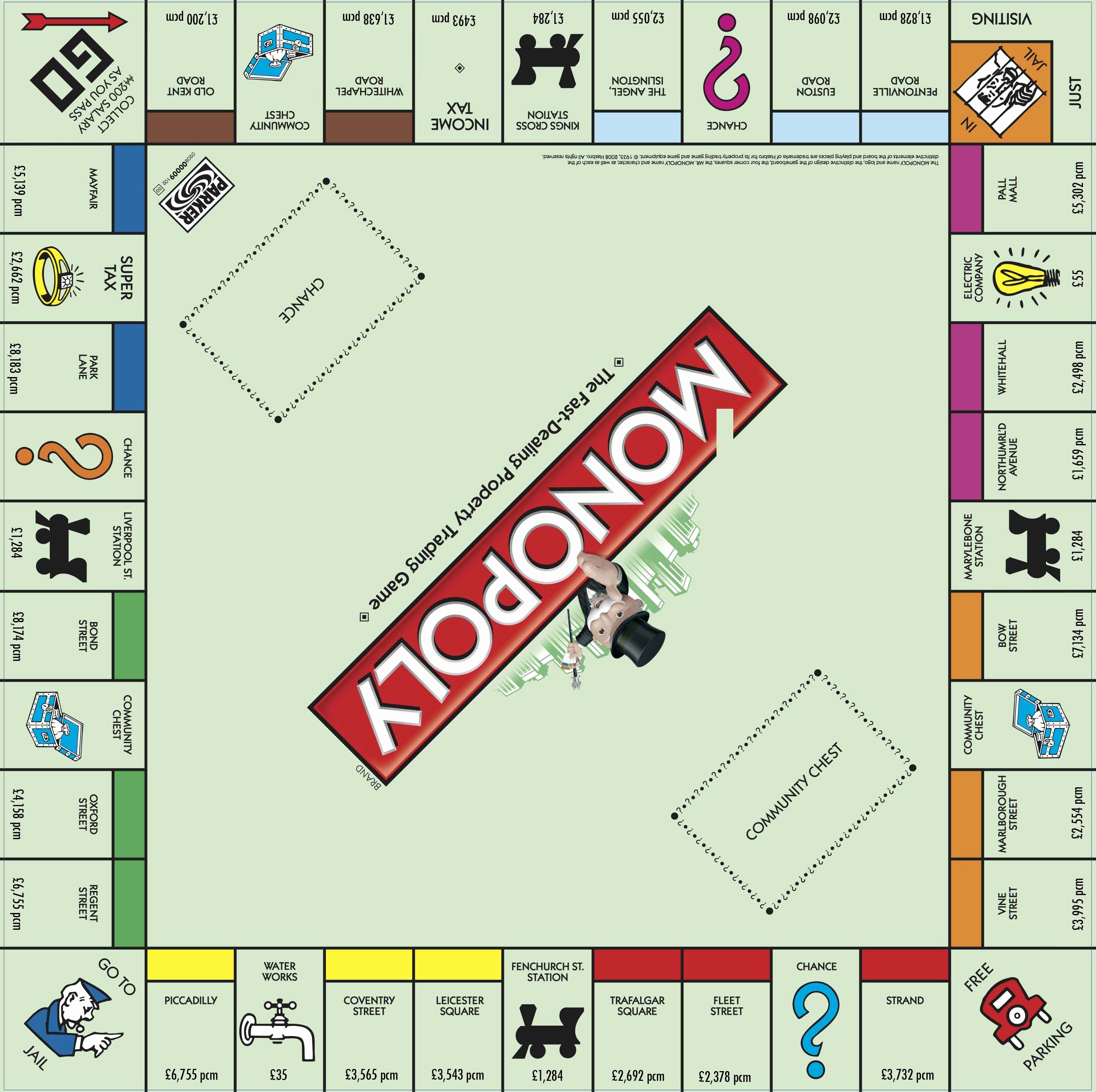 Monopoly Board Layout Inspirational Here’s What the Monopoly Board Would Look Like for London