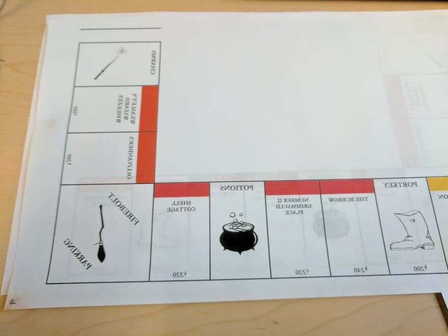 Monopoly Board Layout New I Made A Harry Potter Monopoly Game Set for Best Friend S