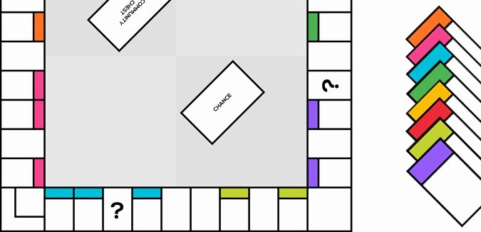 Monopoly Board Printable Luxury Blank Monopoly Board Game with Properties Paperzip