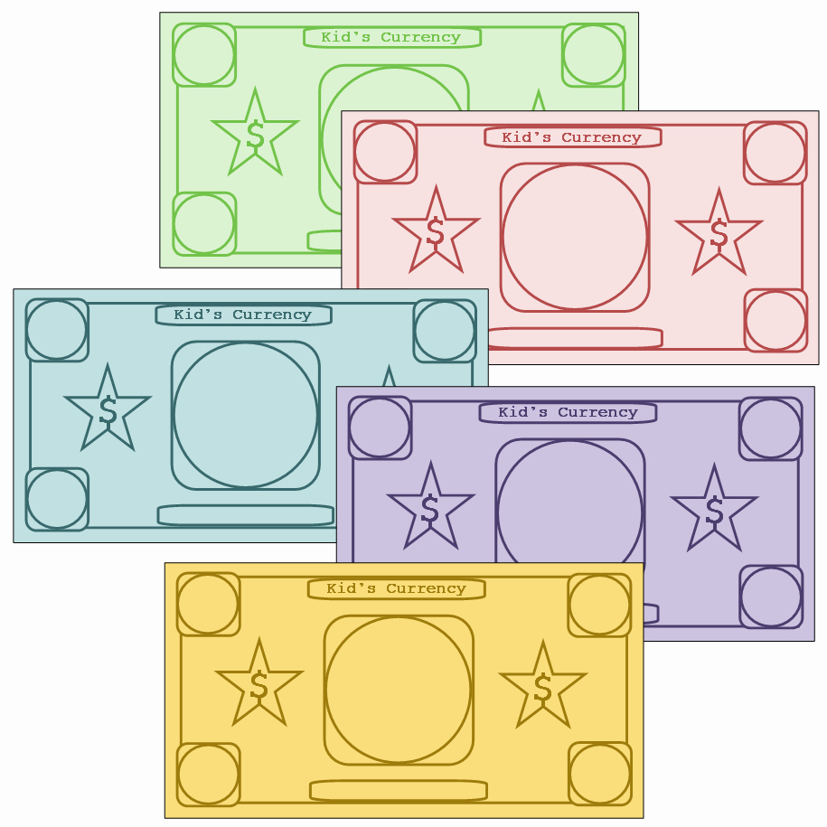 Monopoly Money Template Word Beautiful Play Money to Customize Printables Pinterest