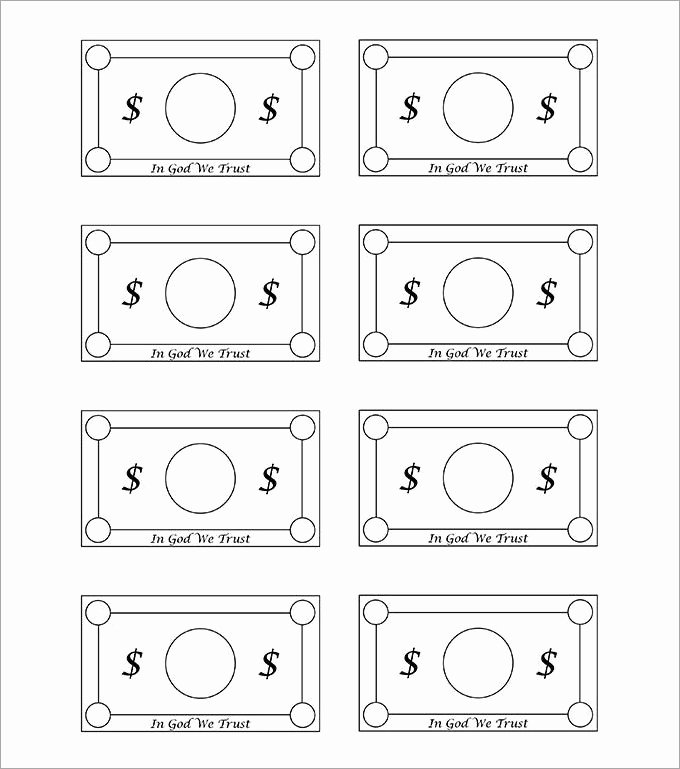 Monopoly Money Template Word Best Of Custom Play Money Template Ananias and Sapphira