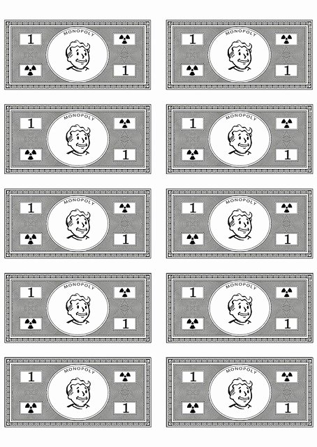 Monopoly Money Template Word Unique Fallout Monopoly Money