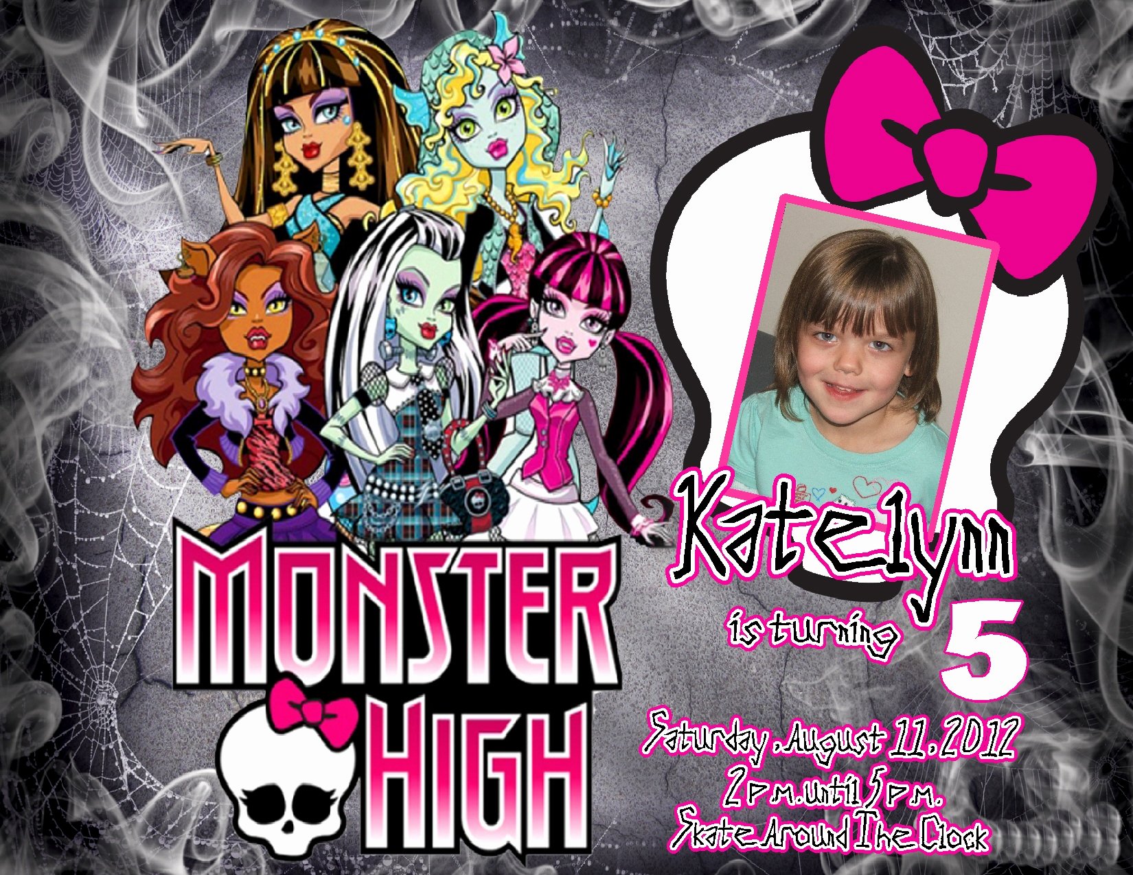 Monster High Invitations Templates Elegant All Gang Monster High Ideas – Free Printable Birthday