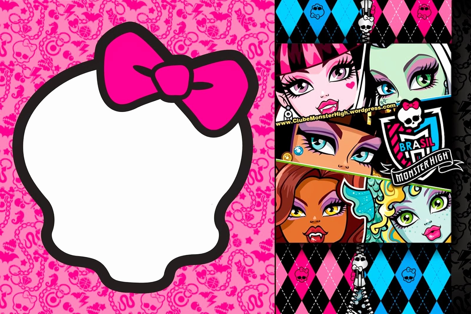 Monster High Invitations Templates Luxury Monster High Invitations On Pinterest