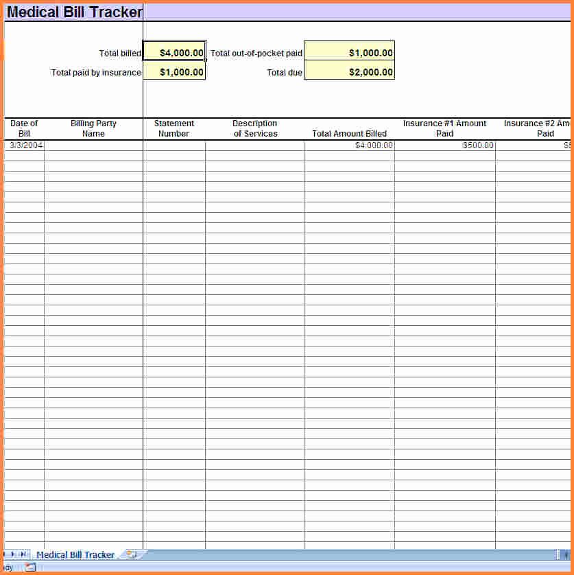 Monthly Bill Tracker Excel Fresh 6 Bill Tracker Spreadsheet