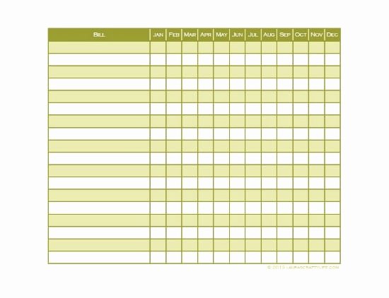 Monthly Bill Tracker Excel Inspirational 6 Monthly Bill Trackers Word Excel Templates