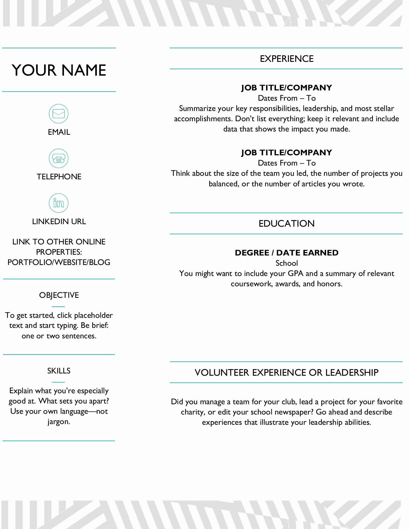 Moo Resume Templates