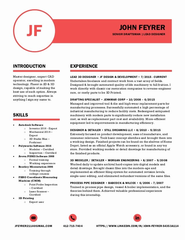 Moo Resume Templates Fresh John Feyrer Polished Resume