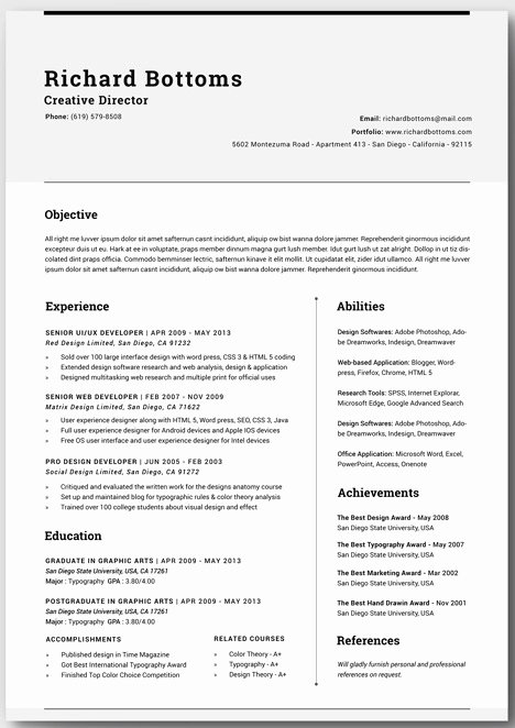 Moo Resume Templates Unique 20 Free Resume Word Templates to Impress Your Employer