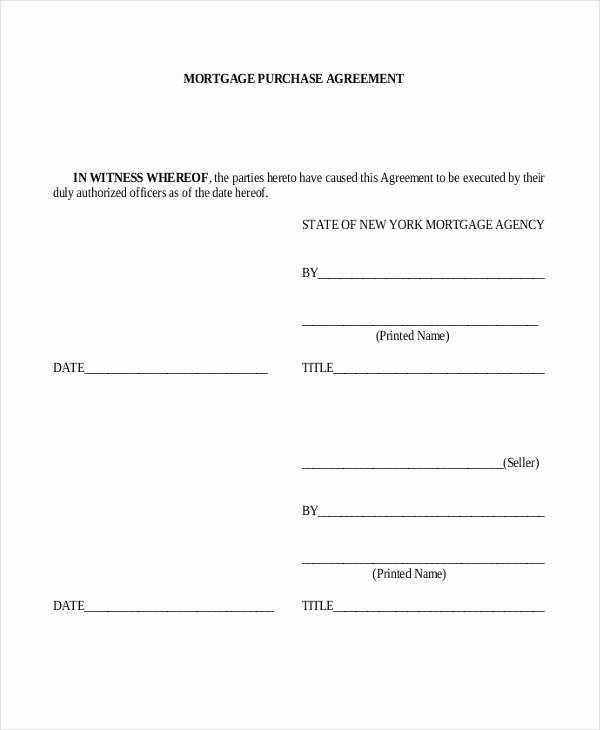 Mortgage Buyout Agreement Best Of 11 Sample Purchase Agreement forms Word Pdf Pages