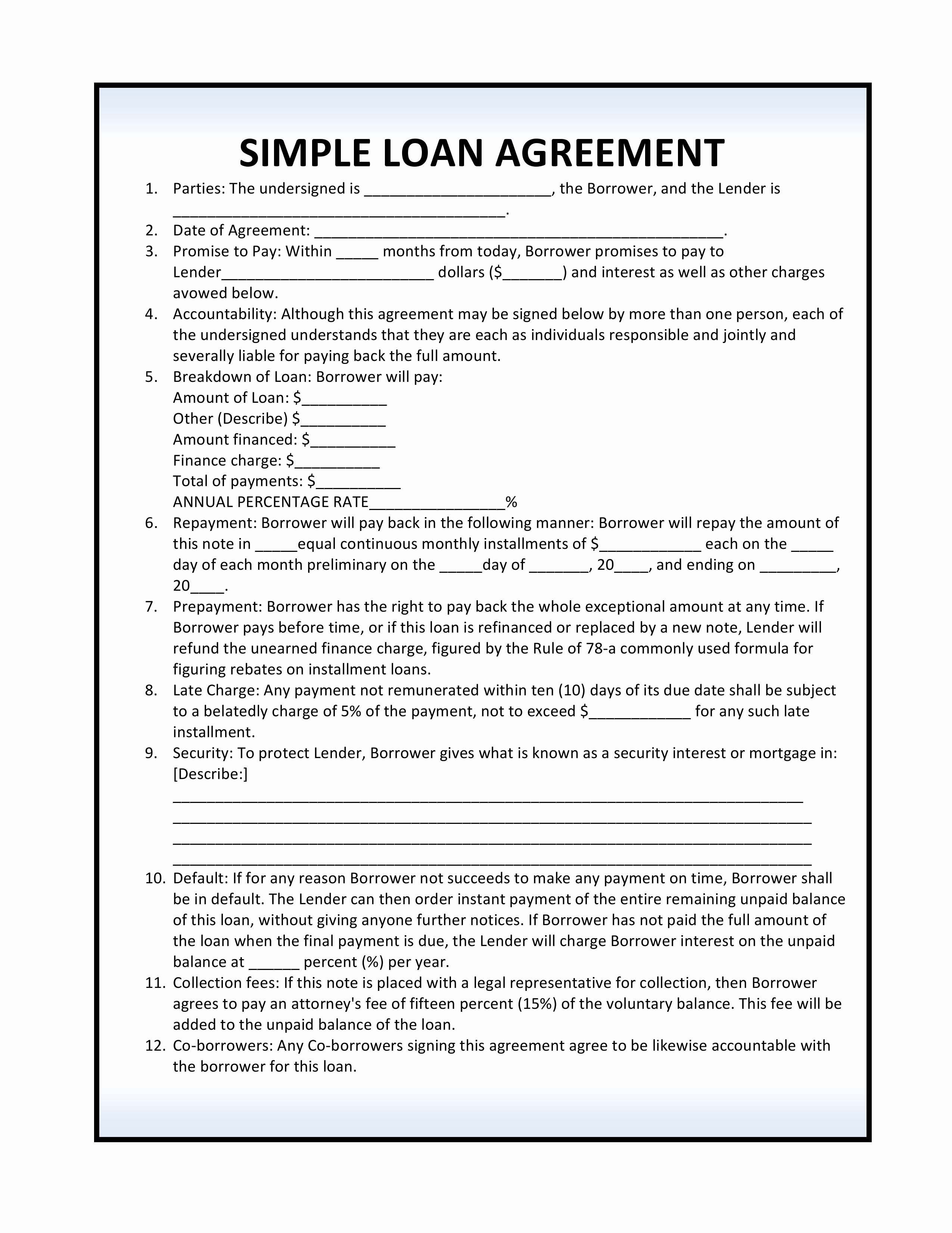 Mortgage Buyout Agreement Best Of Loan Agreement Pdf