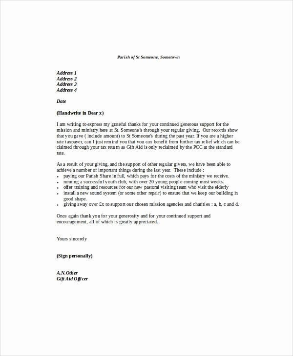 Mortgage Gift Letter Template Beautiful Sample Gift Letters 45 Examples In Pdf Word