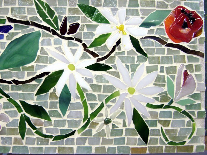 Mosaic Flower Designs Awesome Mosaic Border Tiles In Floral Motif