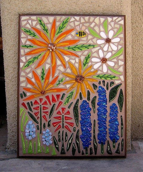 Mosaic Flower Designs Elegant Garden Flowers Mosaic