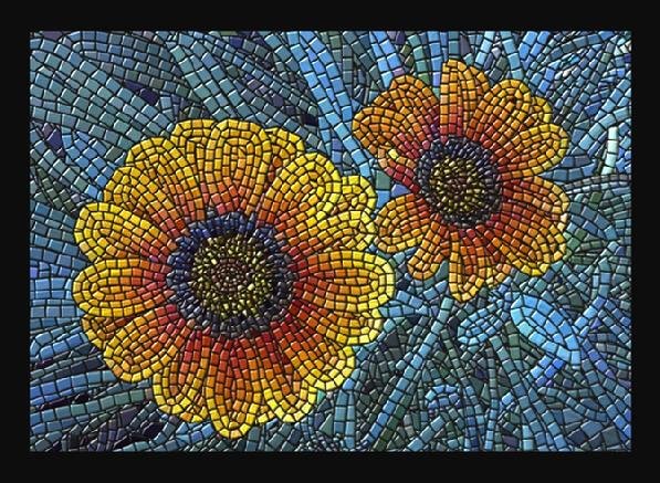 Mosaic Flower Designs Elegant Mosaic Flowers