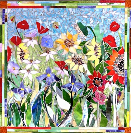 Mosaic Flower Designs Luxury Flower Mosaics Mosaics