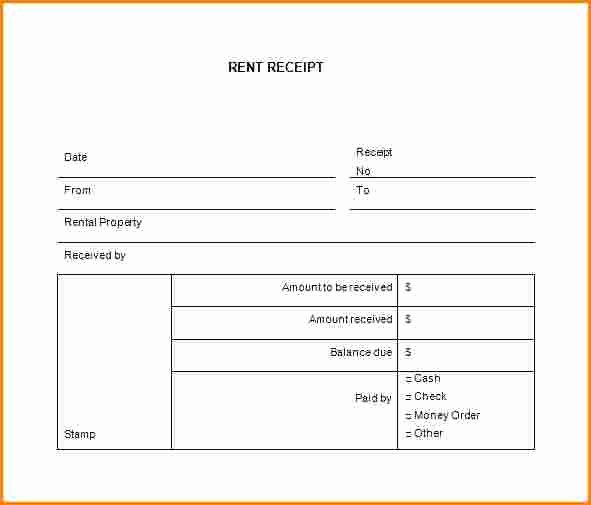 Motel 6 Receipt Template Awesome 7 Rent Receipt Book Template Free