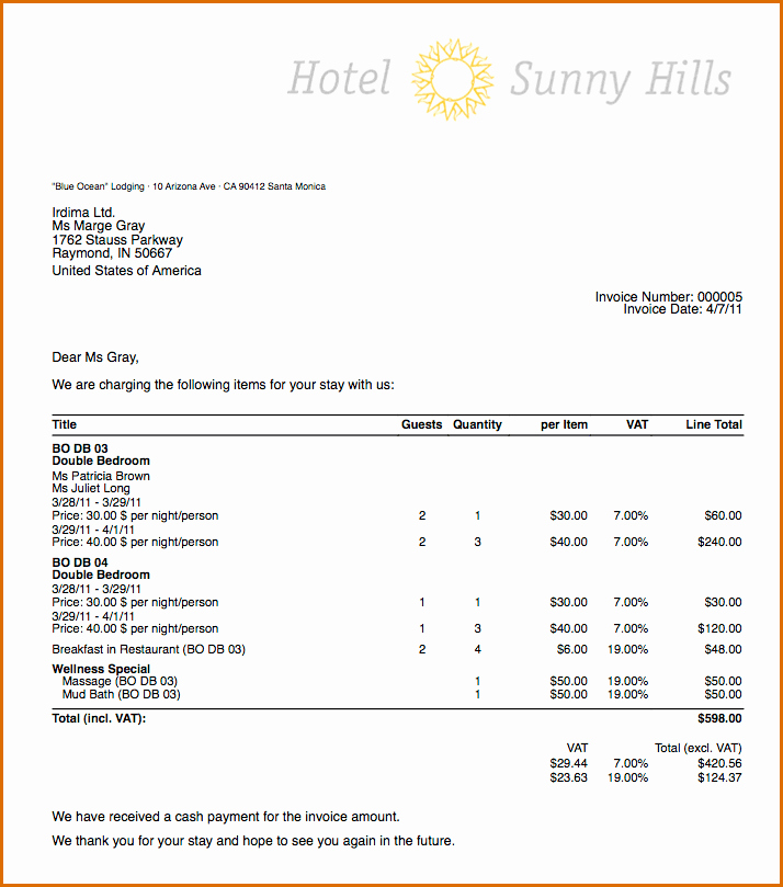 Motel 6 Receipt Template Beautiful 6 Hotel Receipt Template