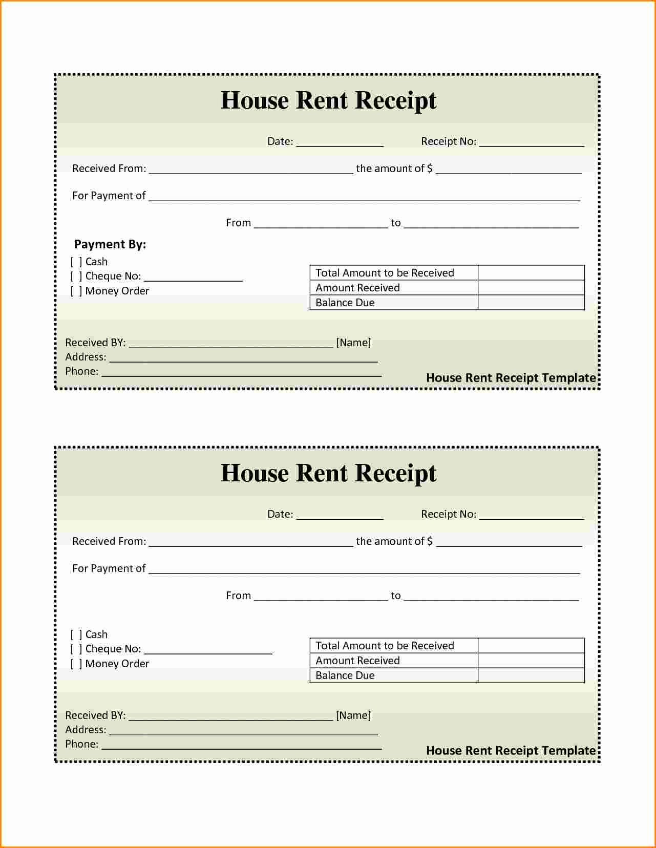 Motel 6 Receipt Template Best Of 7 Rent Receipt Book Template Free