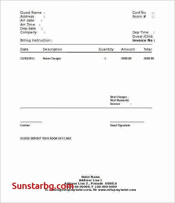 Motel 6 Receipt Template Inspirational Charming Example Proforma Invoice