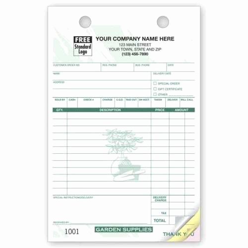 Motel 6 Receipt Template Lovely 3 Part Lawn Care Invoice Carbonless Free Shipping