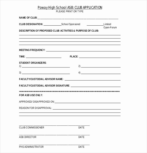 Motorcycle Club Application form Best Of 15 Sample Club Application Templates Pdf Doc