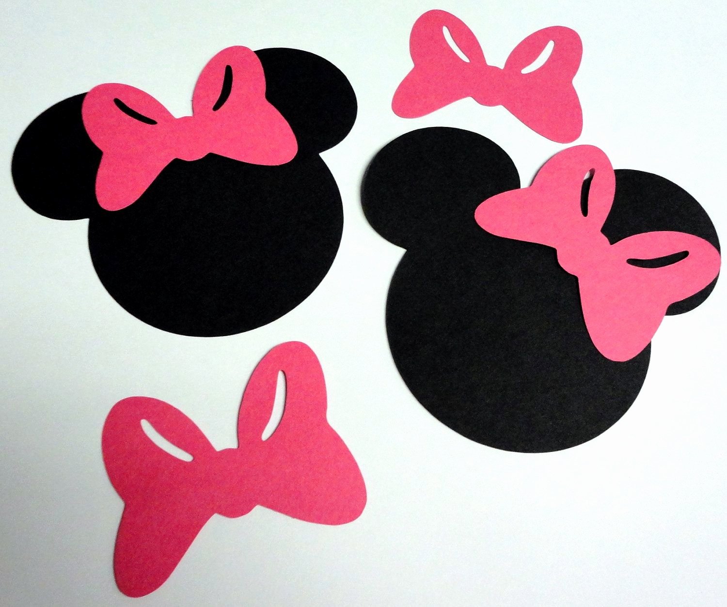 Mouse Cut Out Template Luxury 50 5&quot; Minnie Mouse Head Silhouettes Black Cutouts with