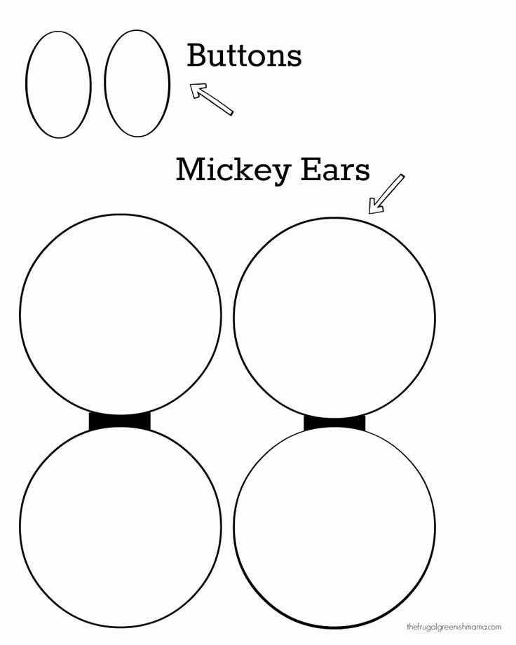 Mouse Cut Out Template New 1000 Images About Disney Templates On Pinterest
