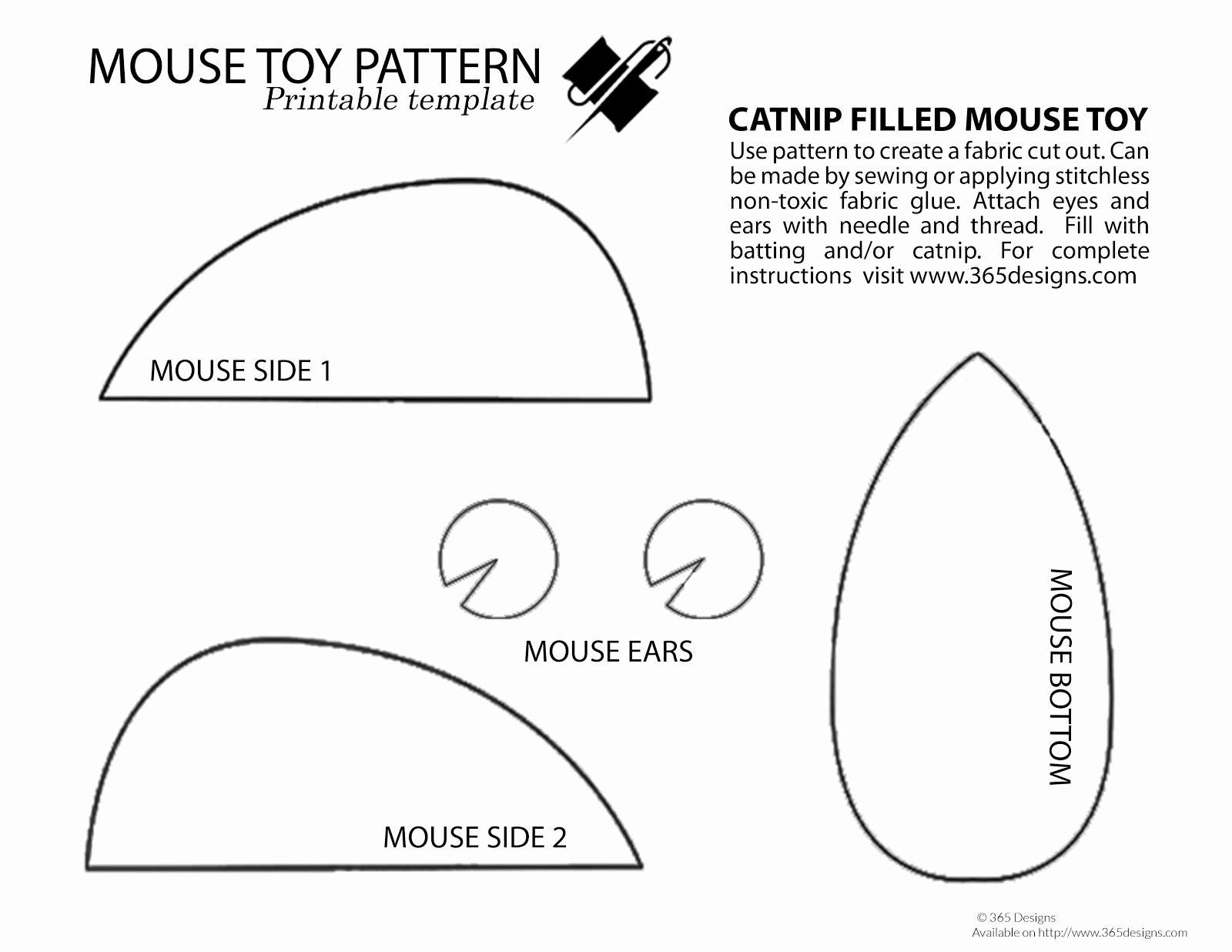 Mouse Cut Out Template Unique 365 Designs Diy Burlap and Denim Mouse toy